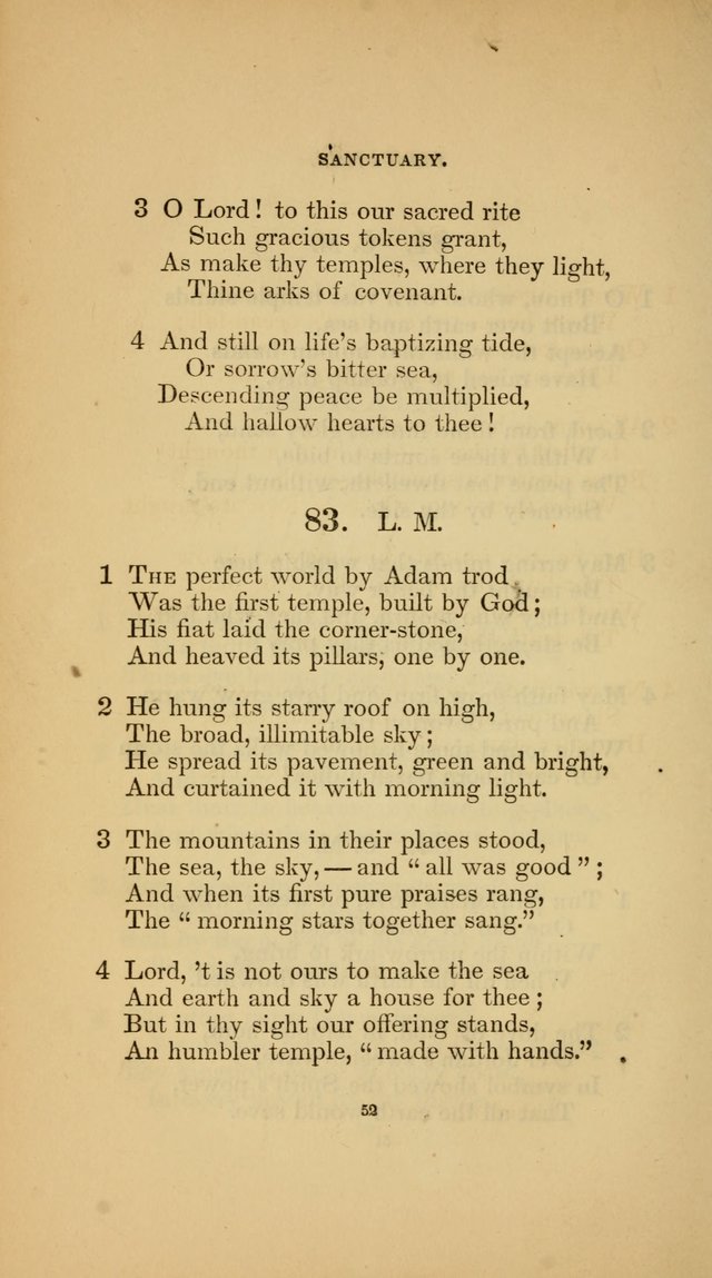 Hymns for the Church of Christ (3rd thousand) page 52