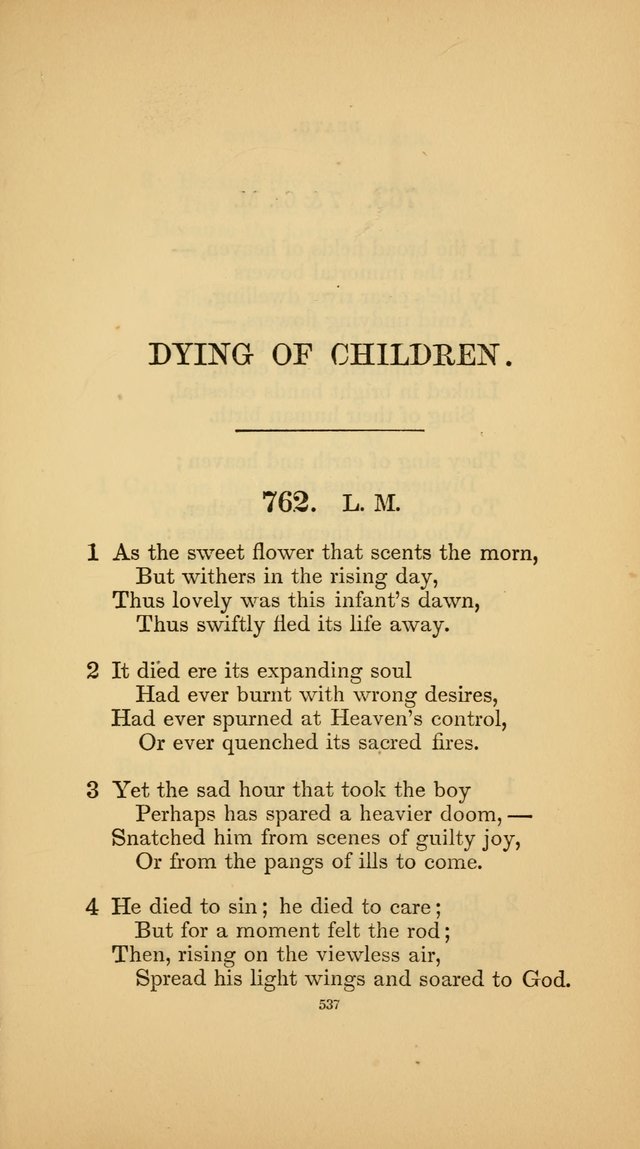 Hymns for the Church of Christ (3rd thousand) page 537