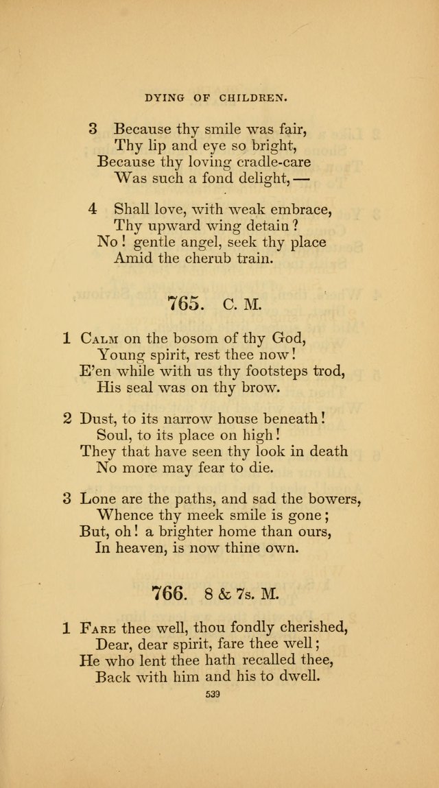 Hymns for the Church of Christ (3rd thousand) page 539