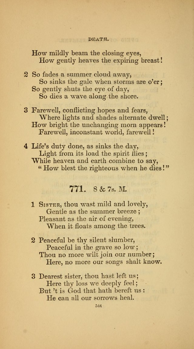 Hymns for the Church of Christ (3rd thousand) page 544