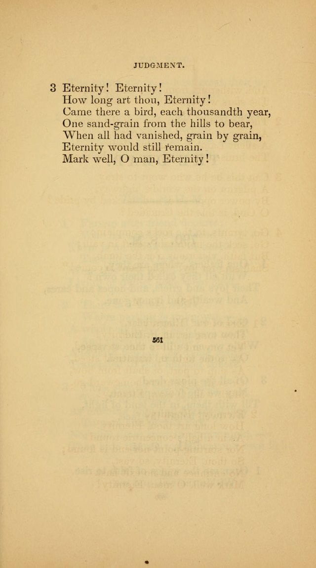 Hymns for the Church of Christ (3rd thousand) page 561