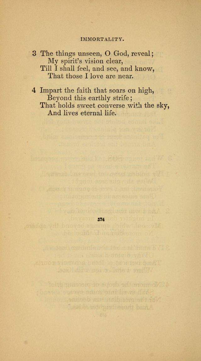 Hymns for the Church of Christ (3rd thousand) page 574