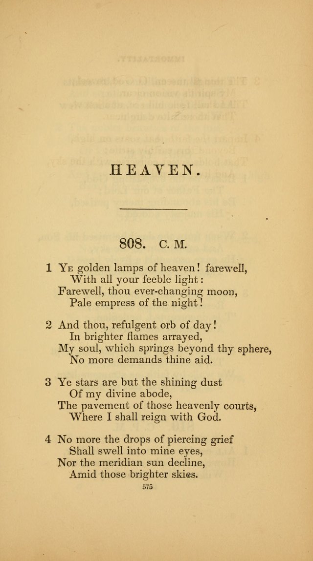 Hymns for the Church of Christ (3rd thousand) page 575