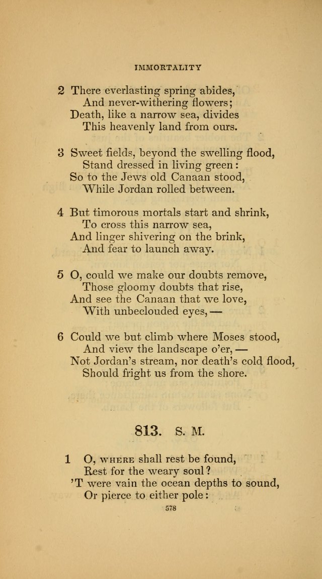 Hymns for the Church of Christ (3rd thousand) page 578