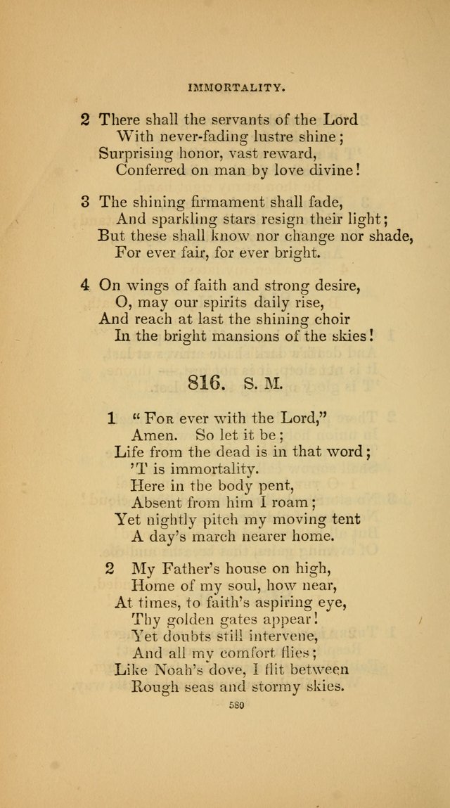 Hymns for the Church of Christ (3rd thousand) page 580