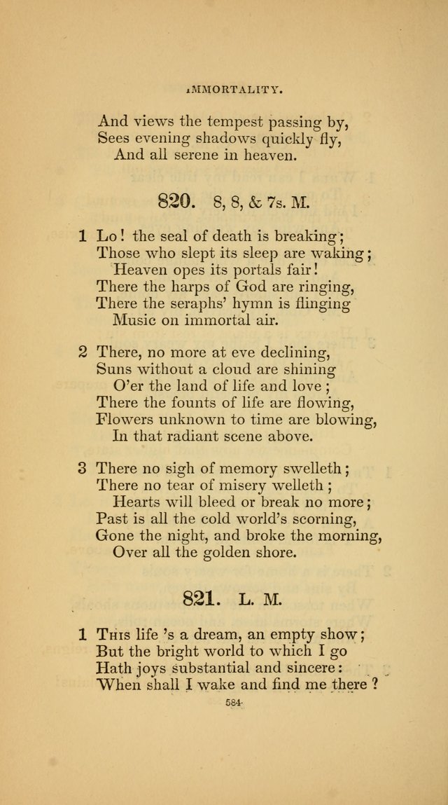 Hymns for the Church of Christ (3rd thousand) page 584