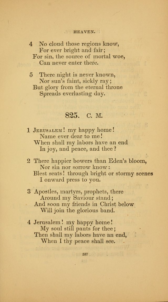 Hymns for the Church of Christ (3rd thousand) page 587