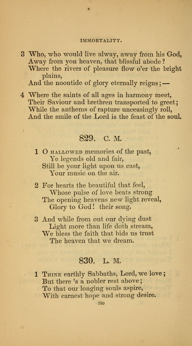 Hymns for the Church of Christ (3rd thousand) page 590