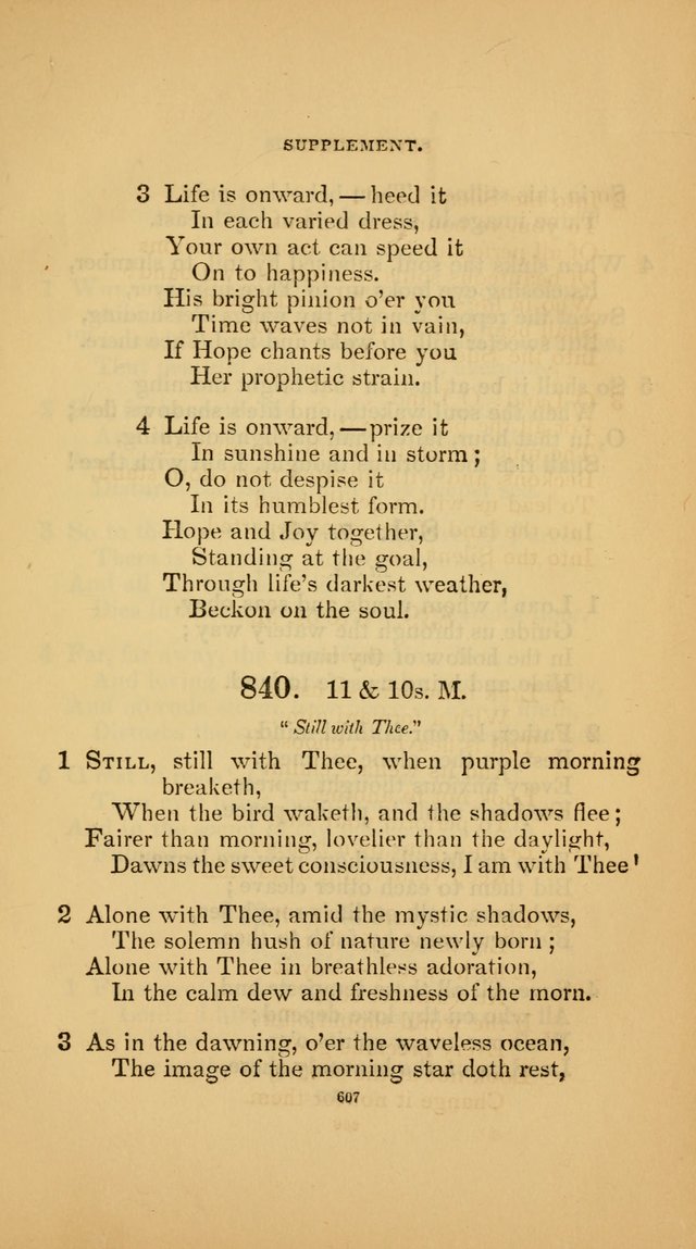 Hymns for the Church of Christ (3rd thousand) page 607