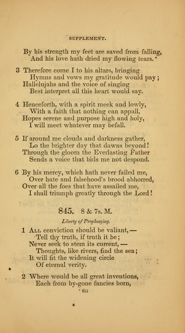 Hymns for the Church of Christ (3rd thousand) page 611