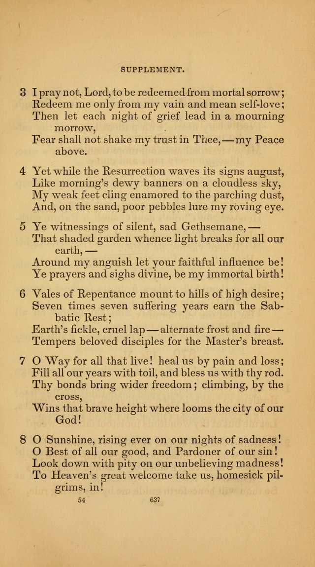 Hymns for the Church of Christ (3rd thousand) page 637