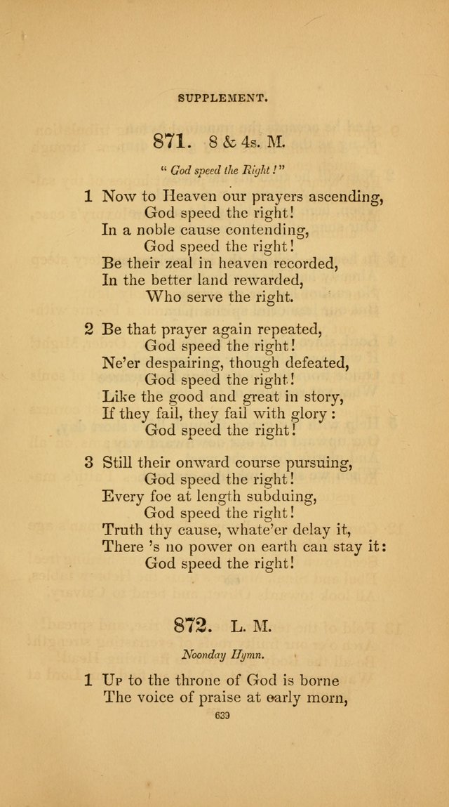 Hymns for the Church of Christ (3rd thousand) page 639