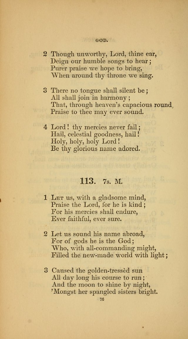 Hymns for the Church of Christ (3rd thousand) page 76