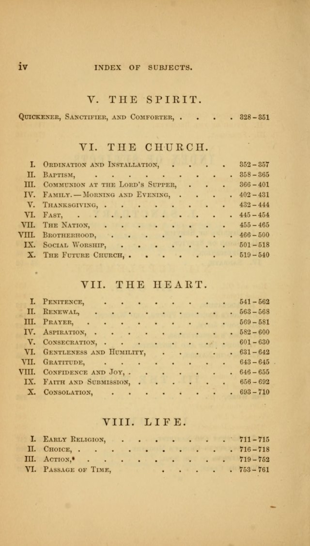 Hymns for the Church of Christ (3rd thousand) page ix