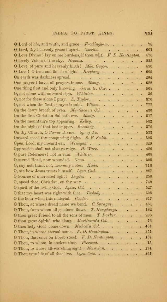 Hymns for the Church of Christ (3rd thousand) page xxvi