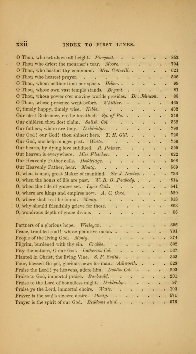 Hymns for the Church of Christ (3rd thousand) page xxvii