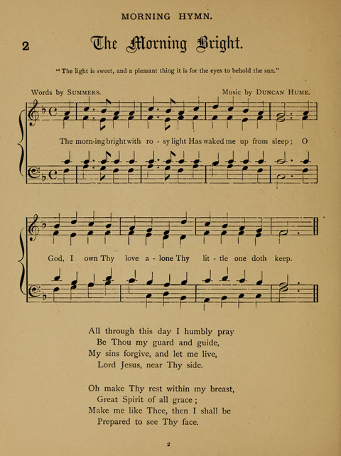 Hymns for Elementary Schools: original and selected page 2