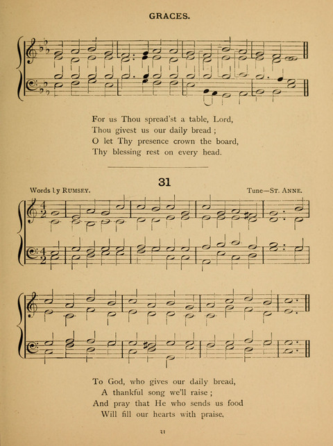 Hymns for Elementary Schools: original and selected page 31