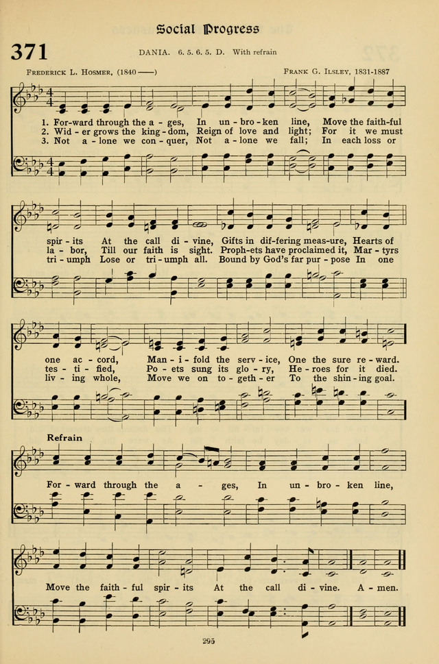 Hymns for the Living Age page 295