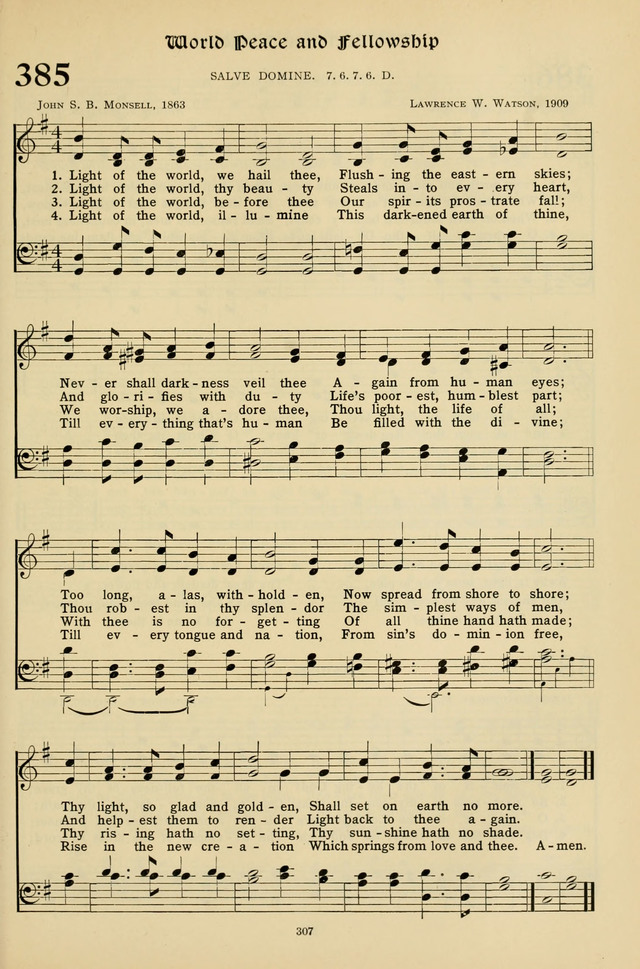 Hymns for the Living Age page 307