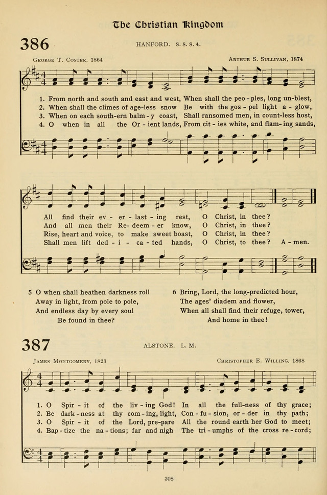 Hymns for the Living Age page 308