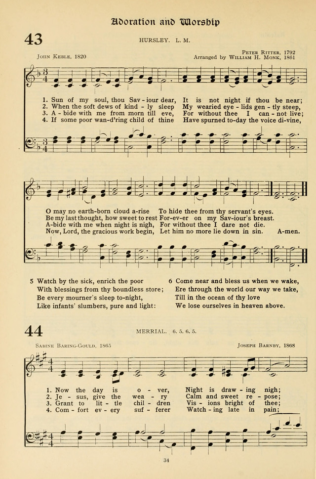 Hymns for the Living Age page 34