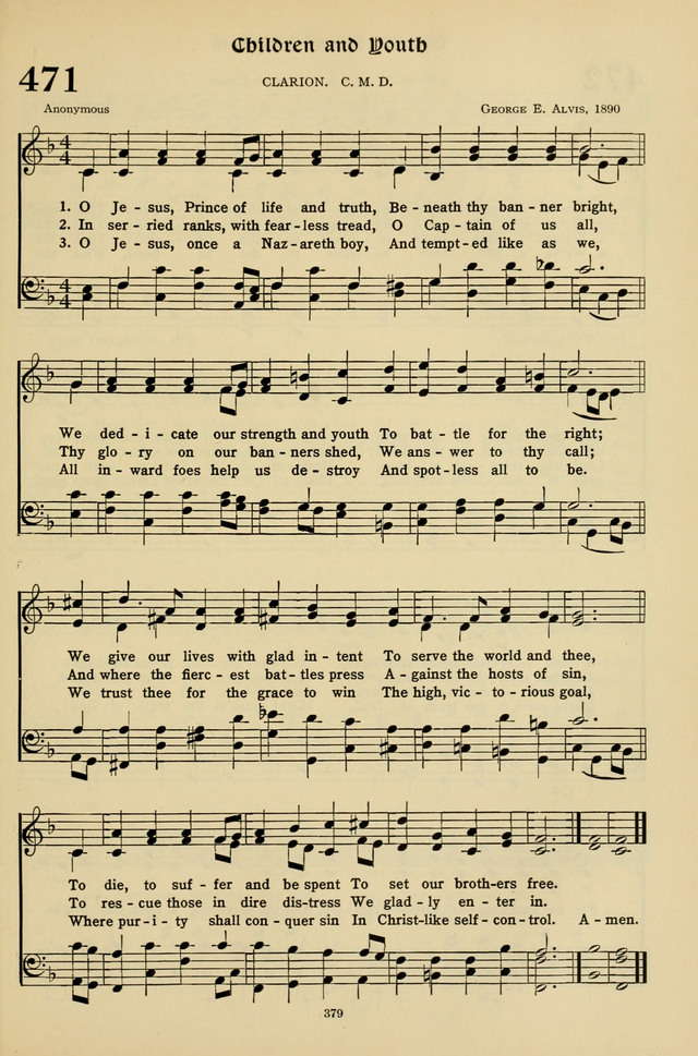 Hymns for the Living Age page 379