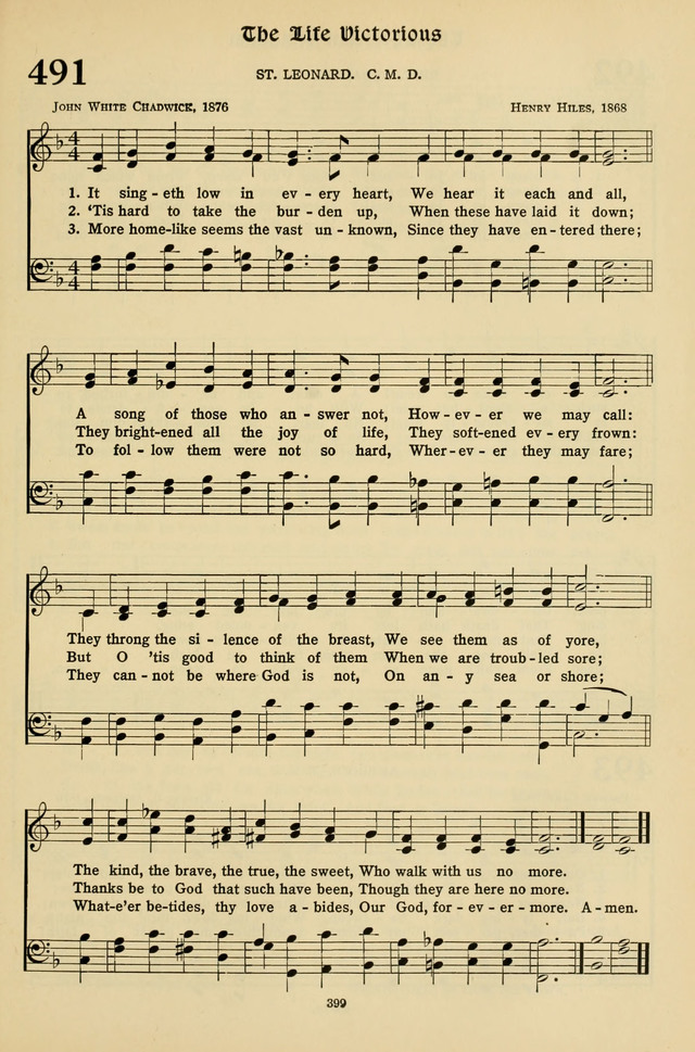 Hymns for the Living Age page 399