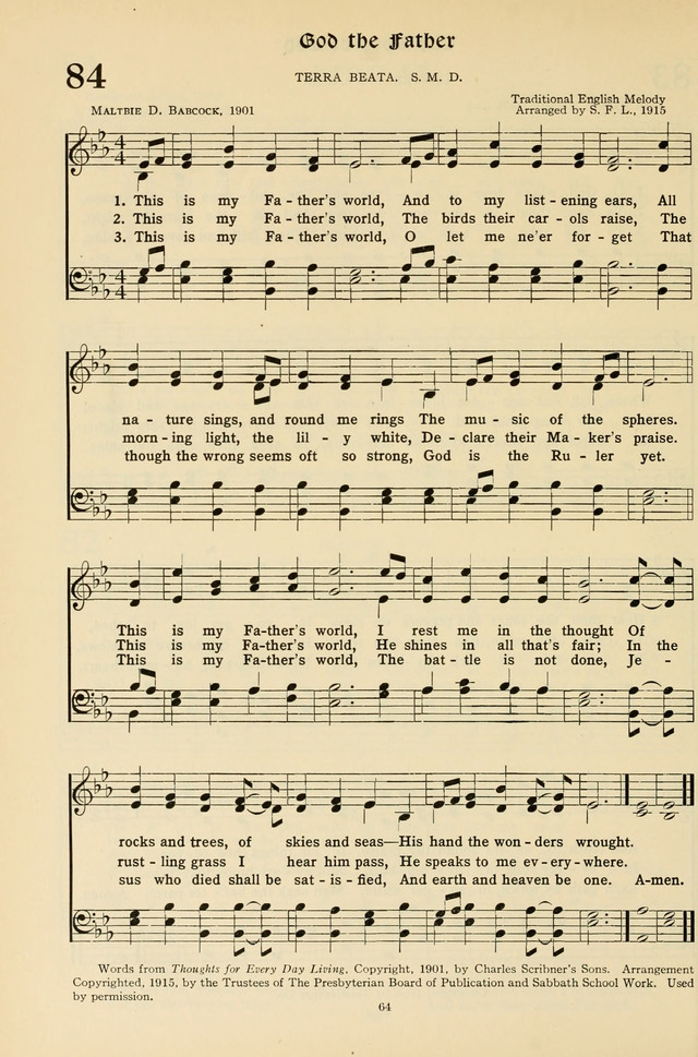 Hymns for the Living Age page 64