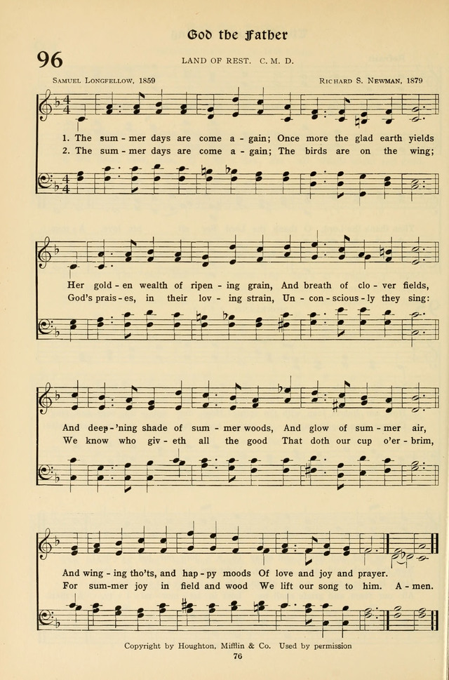 Hymns for the Living Age page 76