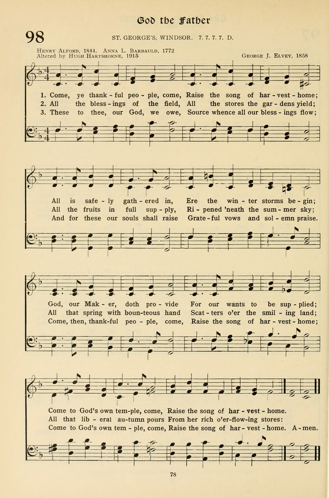 Hymns for the Living Age page 78