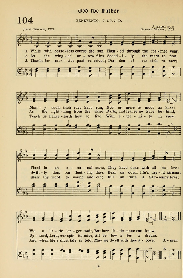 Hymns for the Living Age page 84