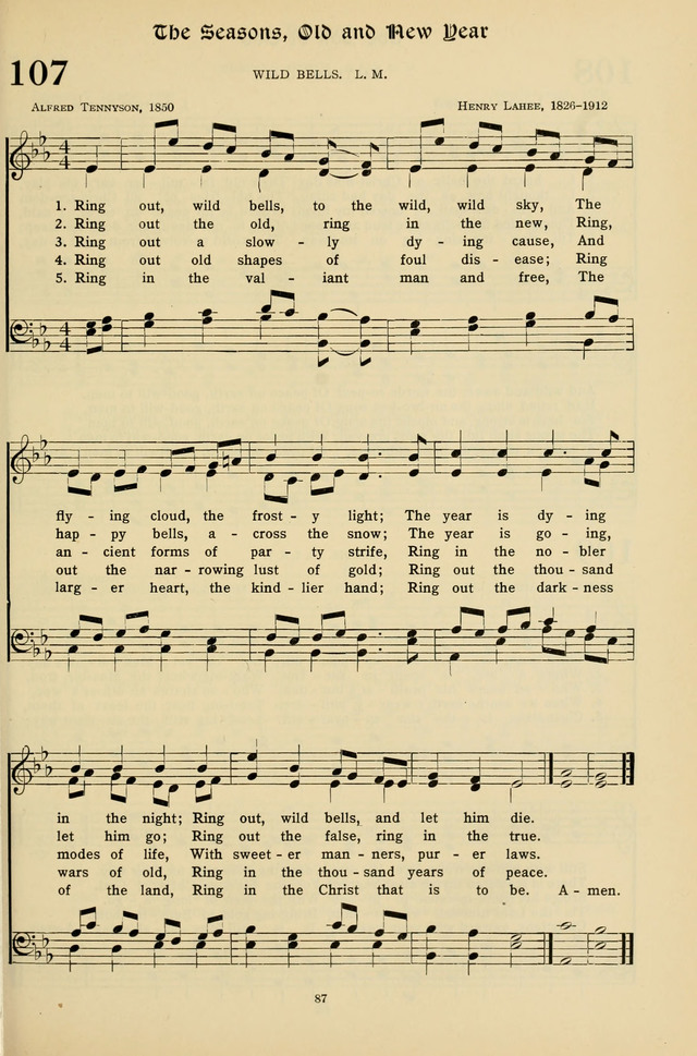 Hymns for the Living Age page 87