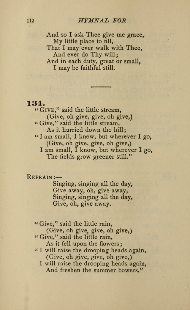 Hymnal for Primary Classes: a collection of hymns and tunes, recitations and exercises, being a manual for primary Sunday-schools (Words ed.) page 109