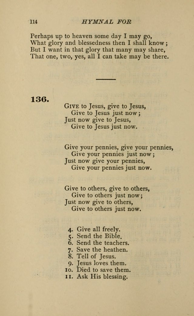 Hymnal for Primary Classes: a collection of hymns and tunes, recitations and exercises, being a manual for primary Sunday-schools (Words ed.) page 111