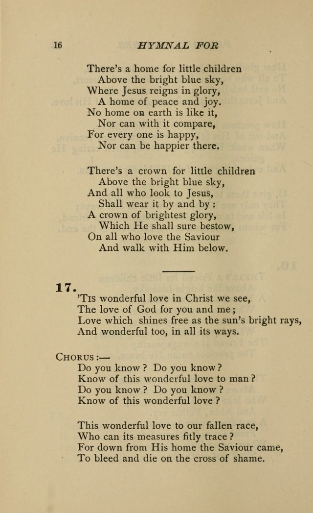 Hymnal for Primary Classes: a collection of hymns and tunes, recitations and exercises, being a manual for primary Sunday-schools (Words ed.) page 13