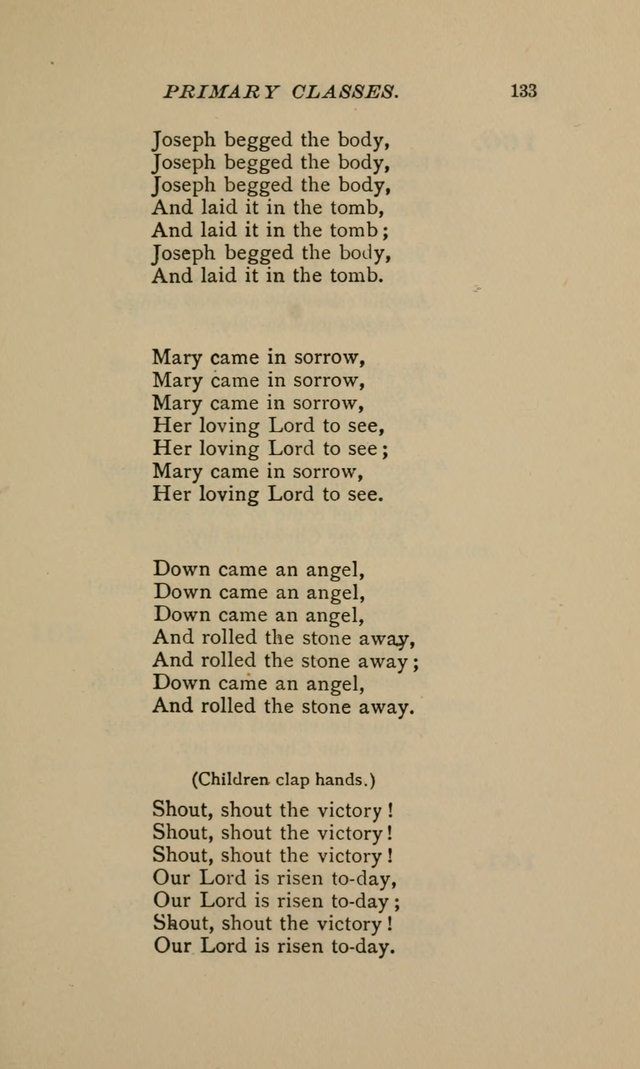 Hymnal for Primary Classes: a collection of hymns and tunes, recitations and exercises, being a manual for primary Sunday-schools (Words ed.) page 130