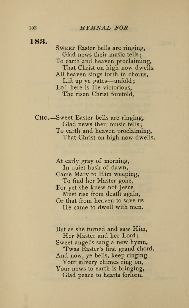 Hymnal for Primary Classes: a collection of hymns and tunes, recitations and exercises, being a manual for primary Sunday-schools (Words ed.) page 149