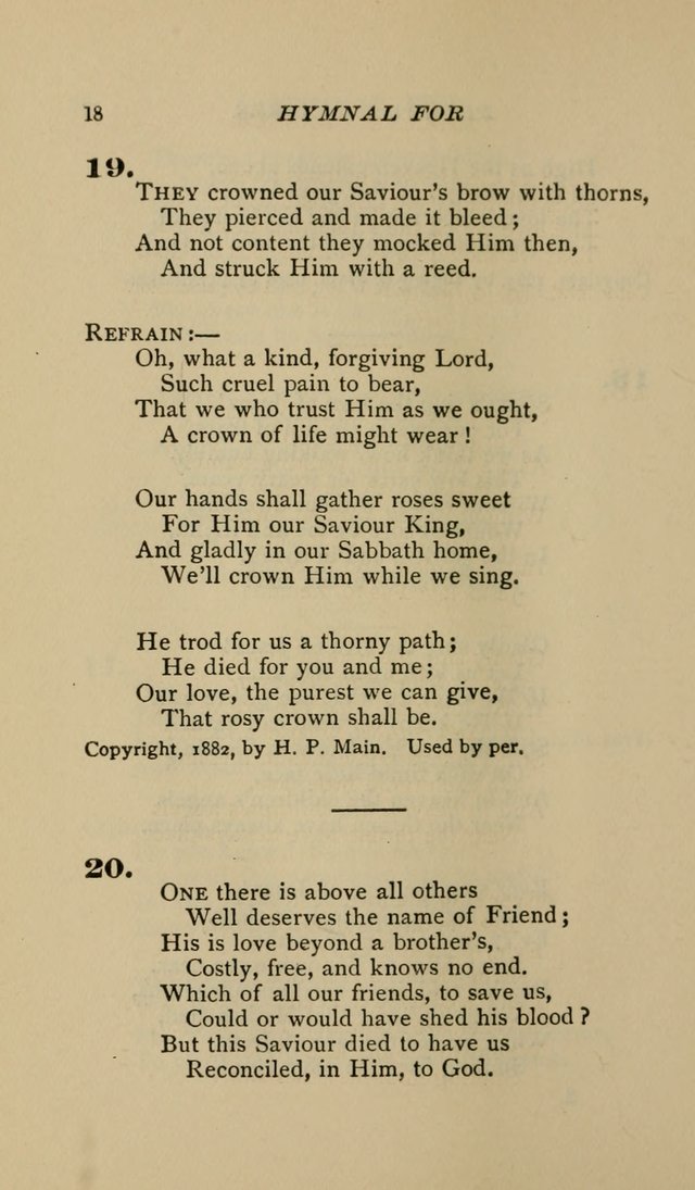 Hymnal for Primary Classes: a collection of hymns and tunes, recitations and exercises, being a manual for primary Sunday-schools (Words ed.) page 15