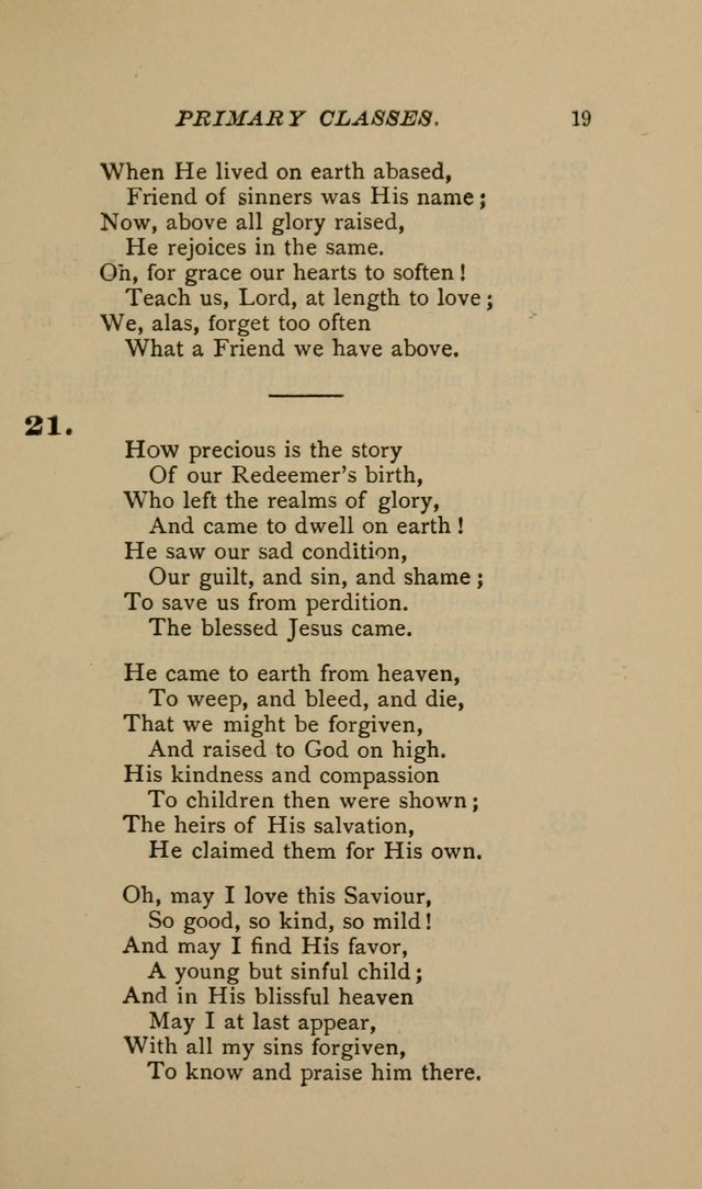 Hymnal for Primary Classes: a collection of hymns and tunes, recitations and exercises, being a manual for primary Sunday-schools (Words ed.) page 16