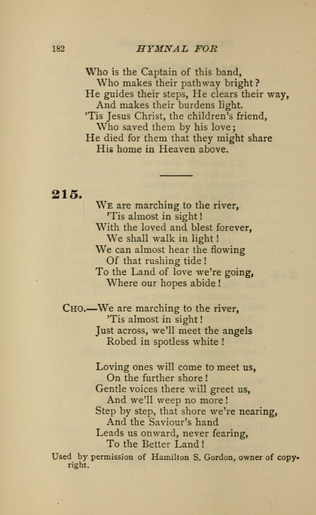 Hymnal for Primary Classes: a collection of hymns and tunes, recitations and exercises, being a manual for primary Sunday-schools (Words ed.) page 179