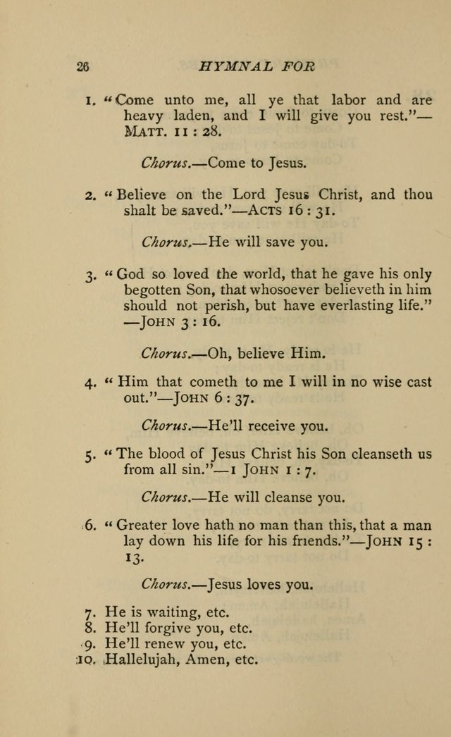 Hymnal for Primary Classes: a collection of hymns and tunes, recitations and exercises, being a manual for primary Sunday-schools (Words ed.) page 23