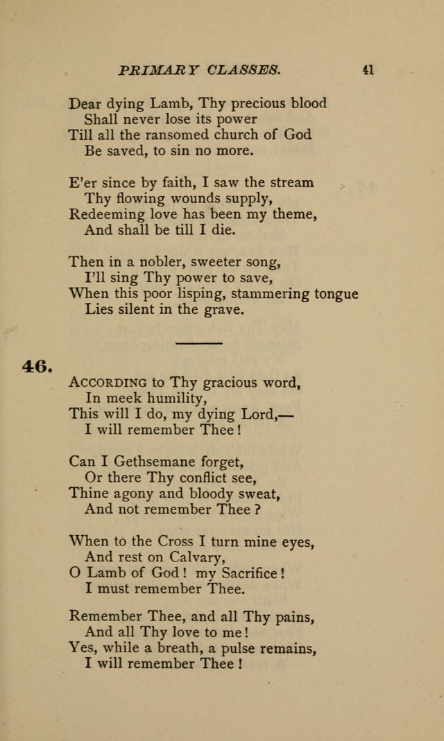 Hymnal for Primary Classes: a collection of hymns and tunes, recitations and exercises, being a manual for primary Sunday-schools (Words ed.) page 38