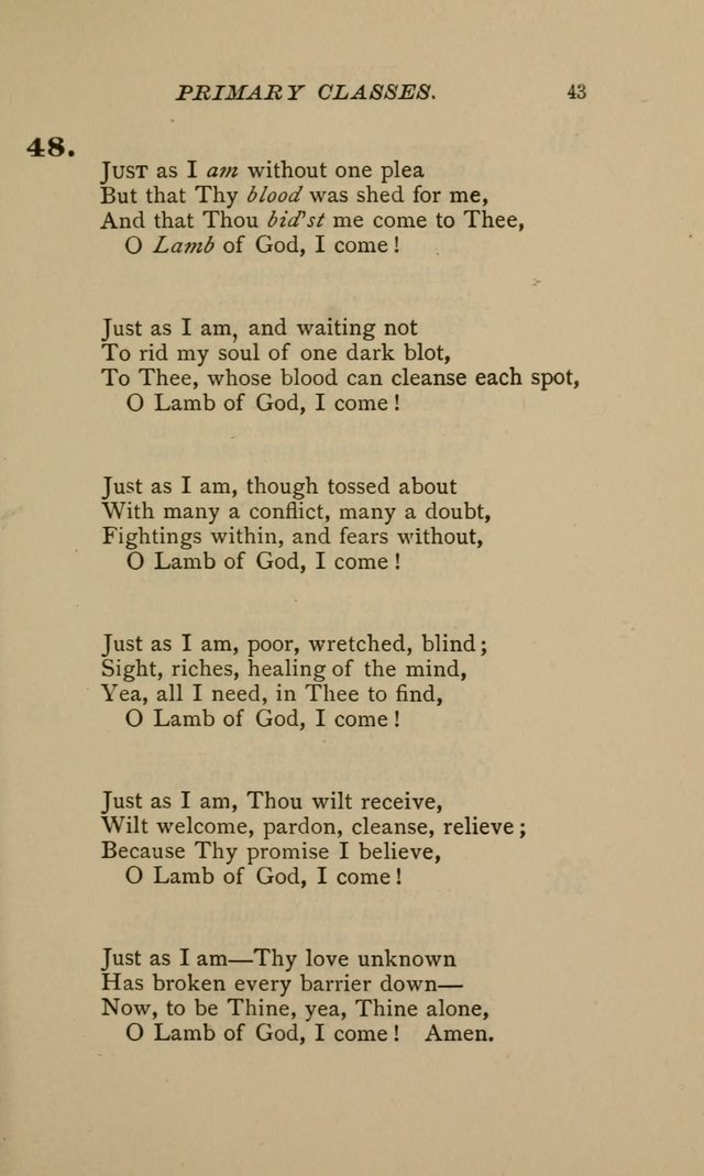 Hymnal for Primary Classes: a collection of hymns and tunes, recitations and exercises, being a manual for primary Sunday-schools (Words ed.) page 40