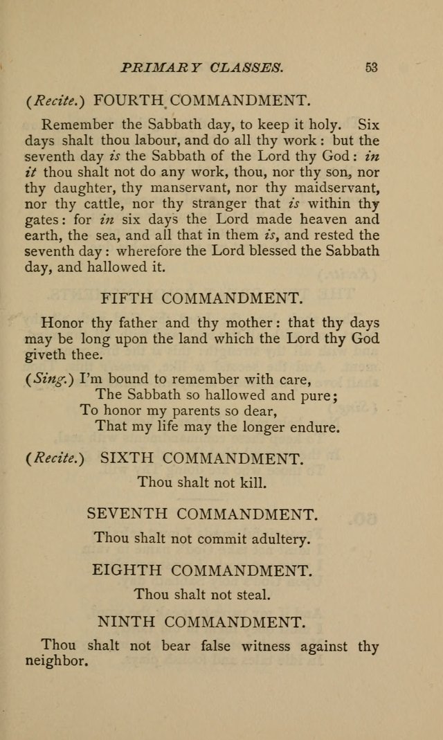 Hymnal for Primary Classes: a collection of hymns and tunes, recitations and exercises, being a manual for primary Sunday-schools (Words ed.) page 50