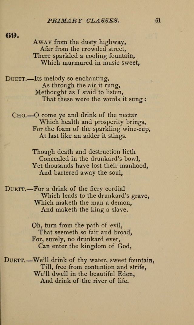 Hymnal for Primary Classes: a collection of hymns and tunes, recitations and exercises, being a manual for primary Sunday-schools (Words ed.) page 58