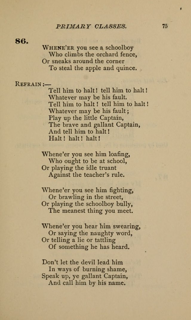 Hymnal for Primary Classes: a collection of hymns and tunes, recitations and exercises, being a manual for primary Sunday-schools (Words ed.) page 72