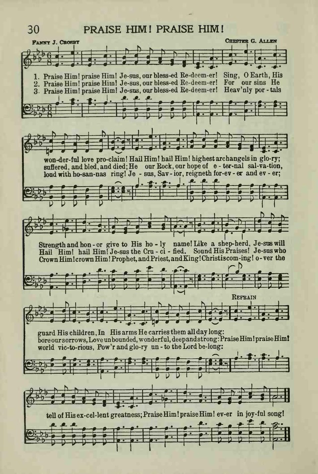 Hymns for Praise and Service page 28