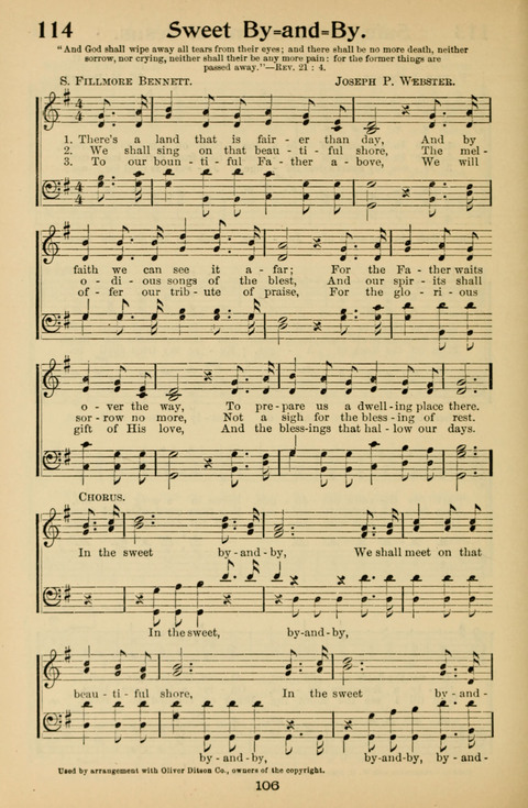 Hymnal for Primary Classes: a collection of hymns and tunes, recitations and exercises, being a manual for primary Sunday-schools (With Tunes)) page 106