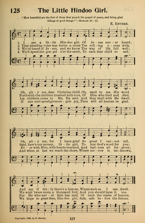 Hymnal for Primary Classes: a collection of hymns and tunes, recitations and exercises, being a manual for primary Sunday-schools (With Tunes)) page 117